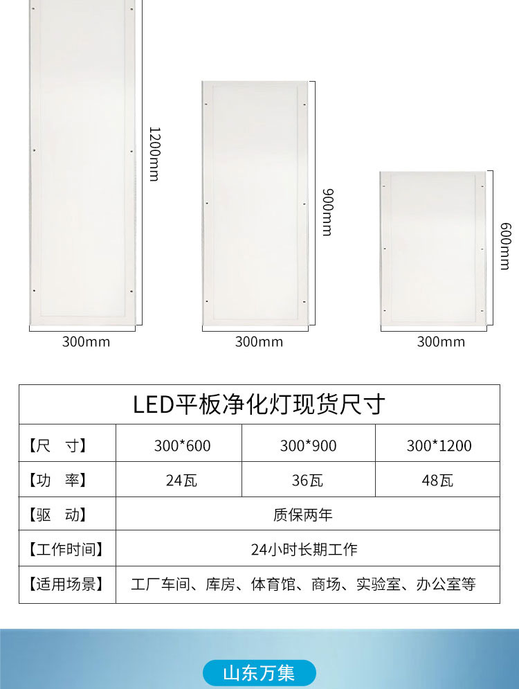 36W平板LED凈化燈